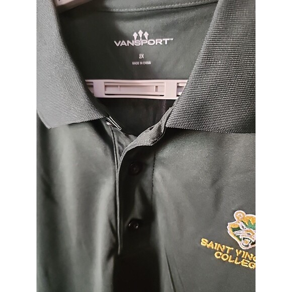 Saint Vincent College Bearcats Mens 2XL Embroidered Golf Polo D25 Excellent New - Picture 3 of 4